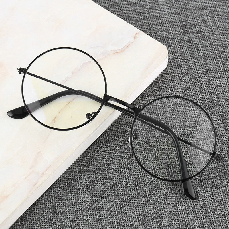 Retro Round Frame Blue Light Blocking Glasses