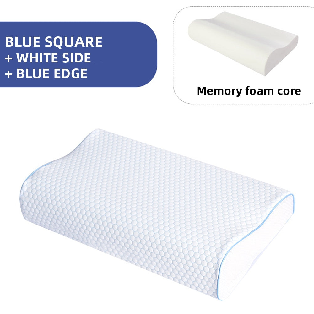 Orthopedic memory foam neck pillow