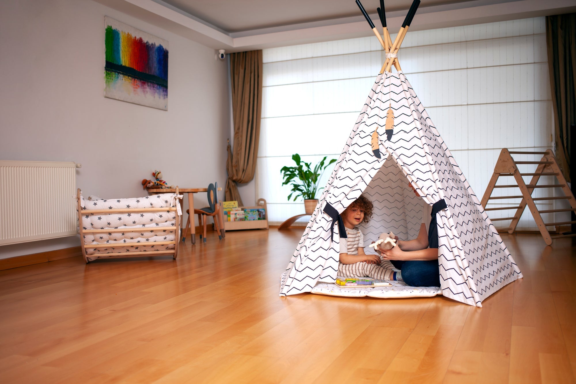 XL Teepee Tent and Play Mat Set